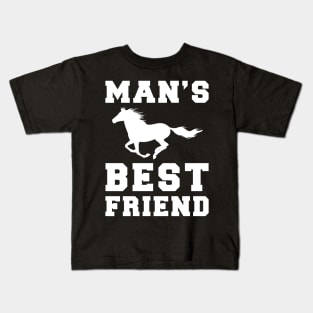 horse Man's best friend tee tshirt Kids T-Shirt